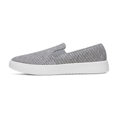 Women's Canvas Cruiser Slip On - Deep Navy Stripes (Blizzard Sole)