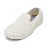 Smallbirds Wool Loungers - Big Kids - Natural White Fluffs (Natural White Sole)