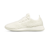 Men's Wool Runner Fluffs - Natural White (White Sole)