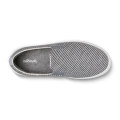 Women's Canvas Cruiser Slip On - Deep Navy Stripes (Blizzard Sole)