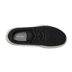 Women's Wool Runner - True Black (Cream Sole)