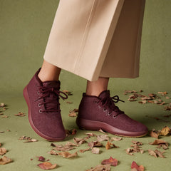 Women's Wool Runner-up Mizzles - Hazy Lime (Natural White Sole)