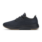 Women's Wool Runner-up Mizzle - Natural Black (Rugged Khaki Sole)
