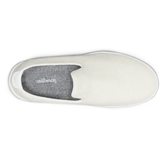 Men's Wool Lounger - Natural White (White Sole)