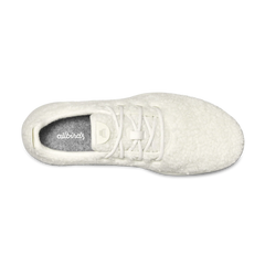 Men's Wool Runner Fluffs - Natural White (White Sole)