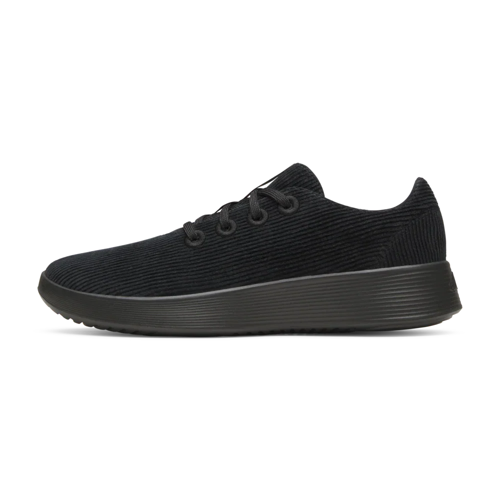 Women's Runner Go - Corduroy - Natural Black (Dark Grey Sole)