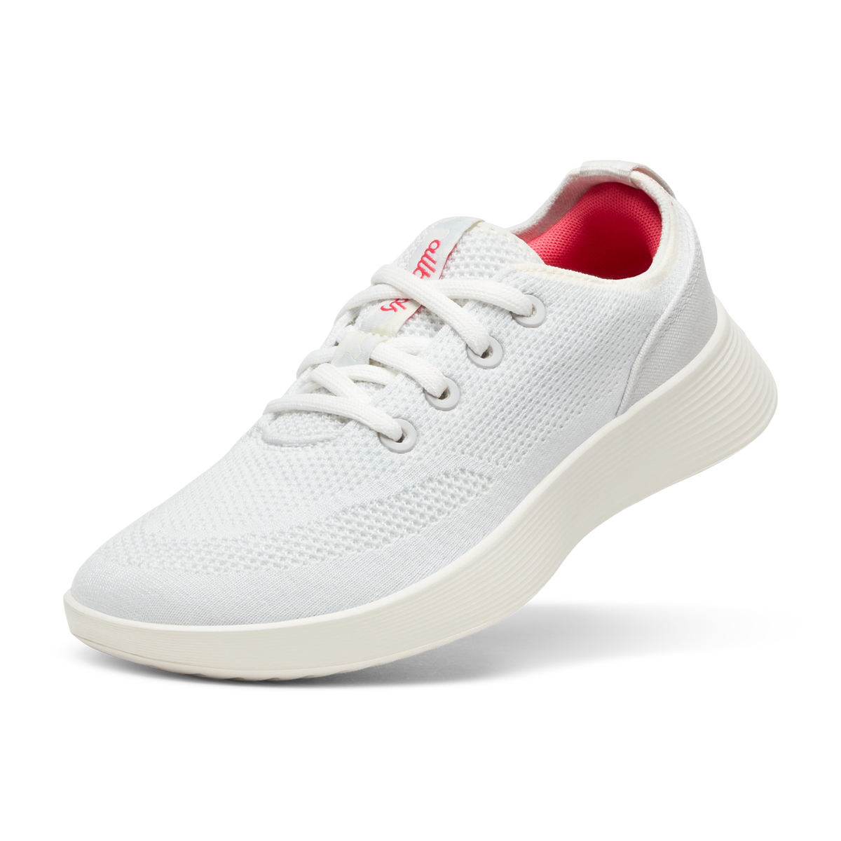 Women's Tree Runner Go - Blizzard/Vivid Red (Natural White Sole)
