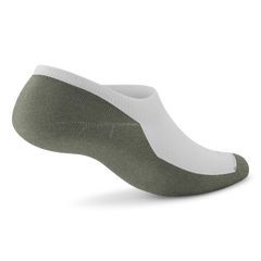 Anytime No Show Sock - Blizzard/Thunder Green