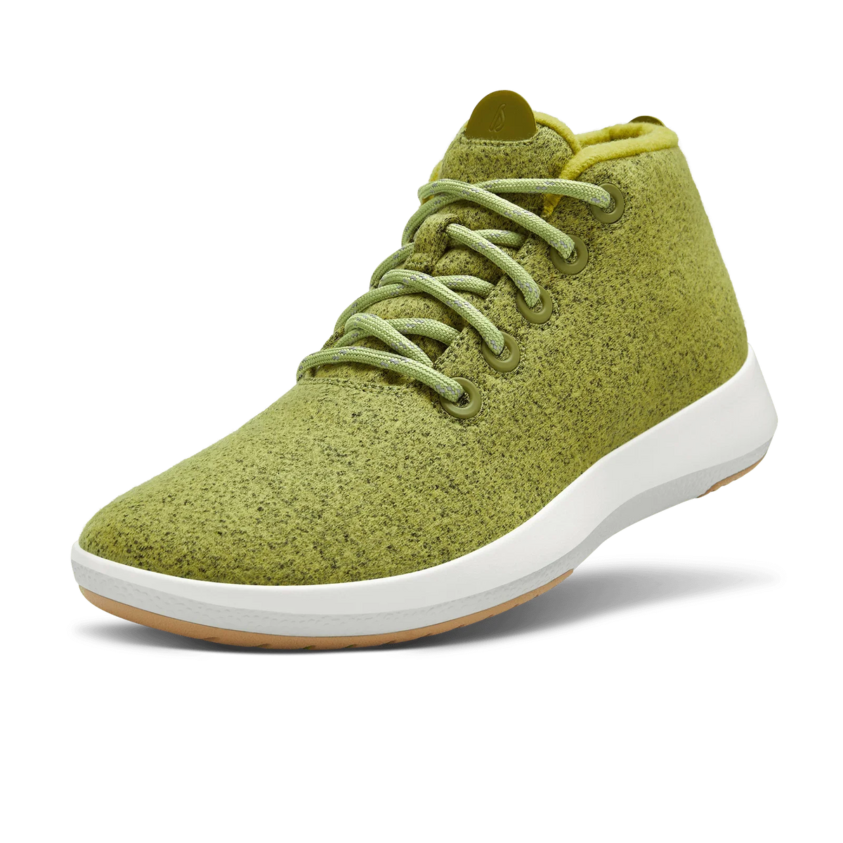 Women's Wool Runner-up Mizzles - Hazy Lime (Natural White Sole)