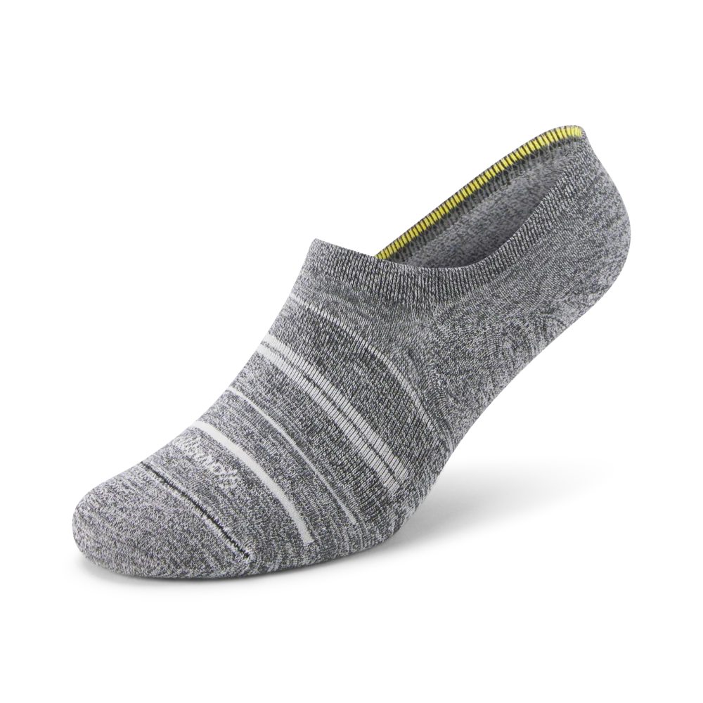 Anytime No Show Sock - Natural Grey Heather/Light Grey