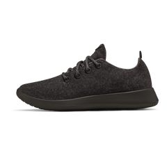 Women's Wool Runner - Natural Black (Black Sole)