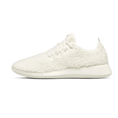 Men's Wool Runner Fluffs - Natural White (White Sole)