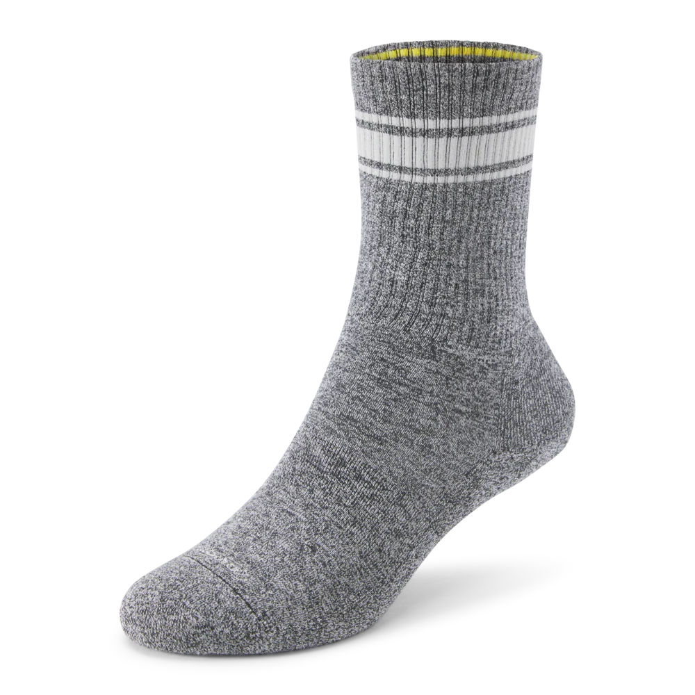 Anytime Crew Sock - Natural Grey Heather/Light Grey