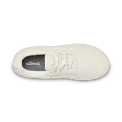 Smallbirds Wool Runners - Big Kids - Natural White Fluffs (Natural White Sole)