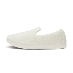 Smallbirds Wool Loungers - Big Kids - Natural White Fluffs (Natural White Sole)