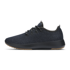 Women's Wool Runner-up Mizzle - Natural Black (Rugged Khaki Sole)
