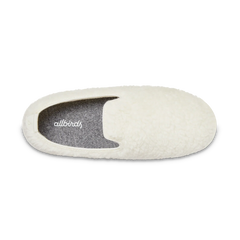 Smallbirds Wool Loungers - Big Kids - Natural White Fluffs (Natural White Sole)
