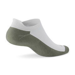 Anytime Ankle Sock - Blizzard/Thunder Green